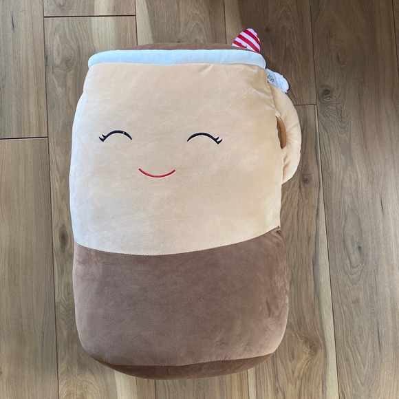 NWT Mint & Mistletoe Big Hot Chocolate Plush Pillow - Picture 1 of 4